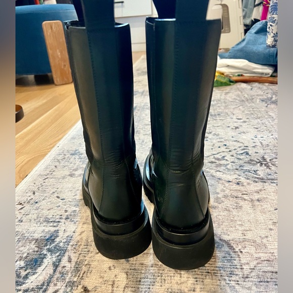 Bottega Lug Sole Boot in Green - Picture 5 of 10